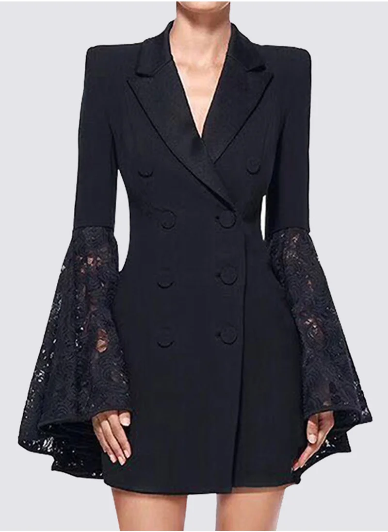 Madam Uniq New Women's Black Stylish Blazer Jacket