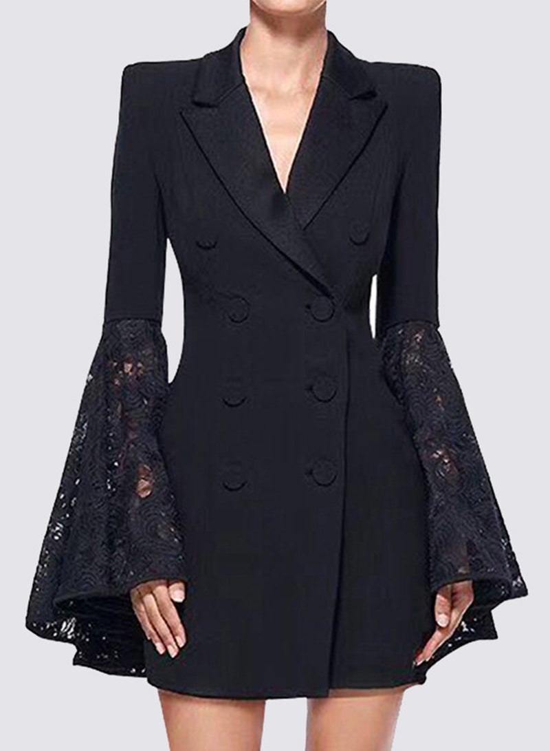 مدام يونيك جاكيت صغير أنيق أسود للنساء - موديل جديد - Image 1