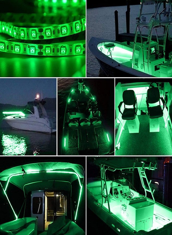 ascension 5 Meter Waterproof 50-50 LED Strip Light Ceiling Adhesive Strip Light Driver Included (Green) - Image 4