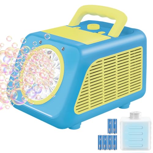 Kizmore Bubble Machine Automatic Blower for Kids Bubble Marker for Parties Battery Operated Bubble Machine for Toddlers 20000 Bubbles Per Min with 2 Speed Levels Outdoor Toys for Birthday Wedding - Image 1