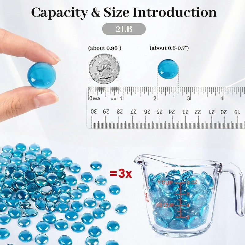 DomeStar marbles for vases glass marbles vase fillers for home decor clear beads for vases - Image 2