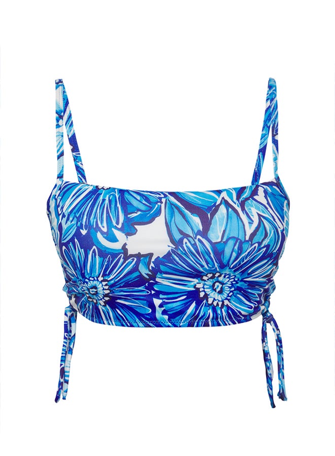 trendyol Floral Patterned Tunnel Core Bikini Top  - Image 5