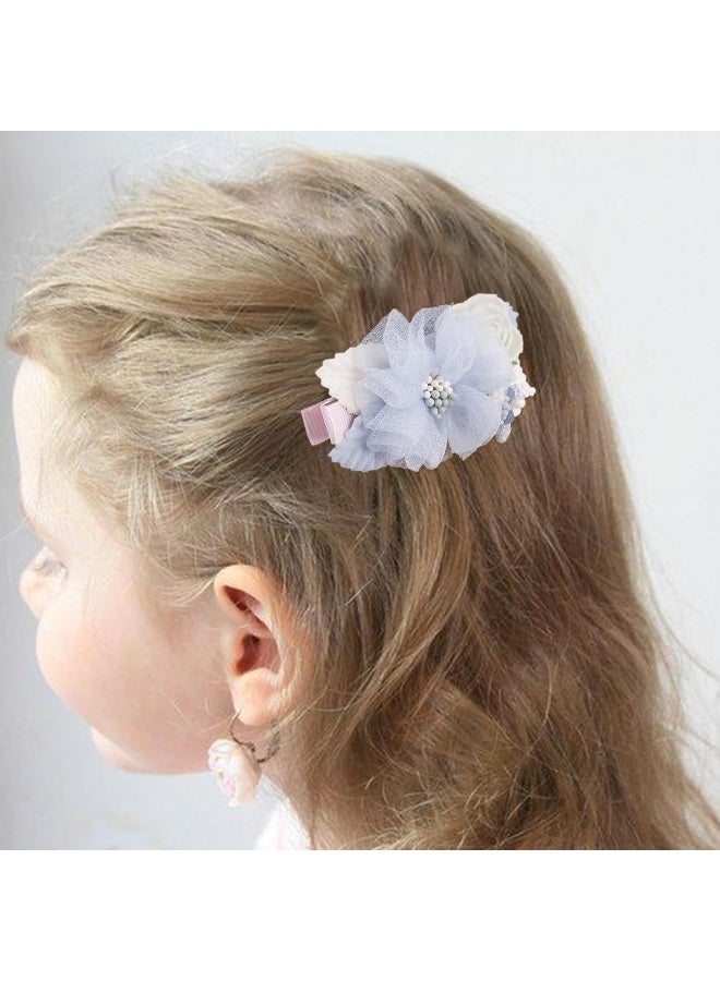BFNAAgirl Flower Hair Clip BFNAAgirl Baby Girl Hair Bows Hair Accessories Alligator Clips for Infants Toddlers Gift (one size, flower8265) - Image 2