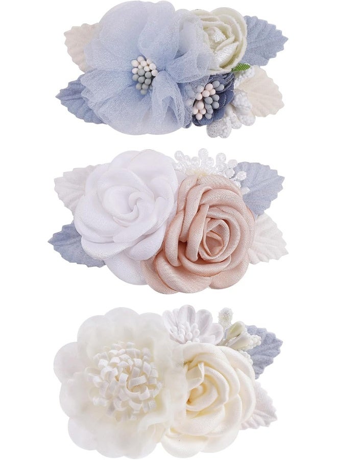 BFNAAgirl Flower Hair Clip BFNAAgirl Baby Girl Hair Bows Hair Accessories Alligator Clips for Infants Toddlers Gift (one size, flower8265) - Image 1