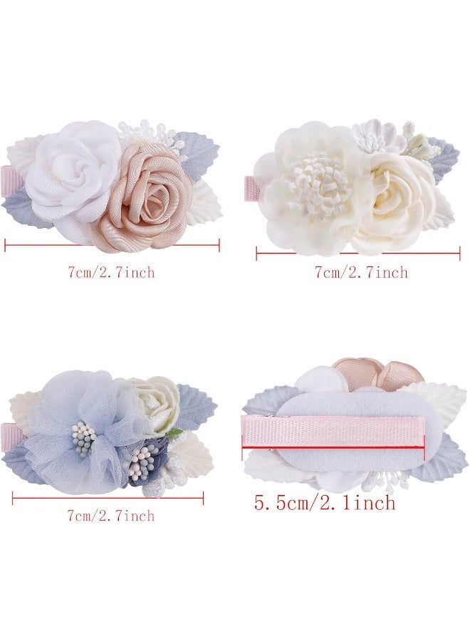 BFNAAgirl Flower Hair Clip BFNAAgirl Baby Girl Hair Bows Hair Accessories Alligator Clips for Infants Toddlers Gift (one size, flower8265) - Image 3
