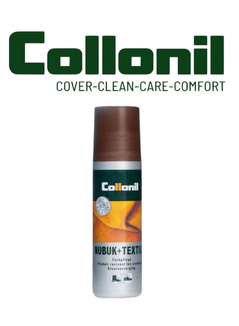 Collonil Collonil Nubuk + Textile Care - 100ml Brown - Suede & Textile Protection and Color Refresh  - Image 1