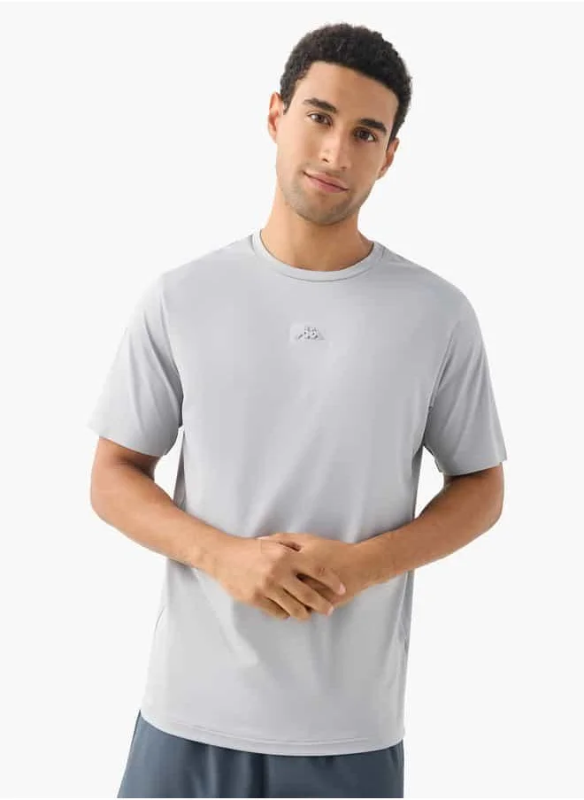 كابا Kappa Logo Detail Crew Neck T-shirt with Short Sleeves