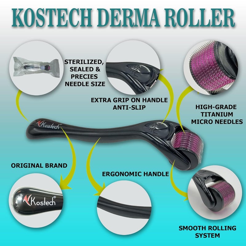 Kostech Titanium Alloy Needles Kostech Derma Roller 25mm 540 Needles Dermaroller Pack Of 4 - Image 3