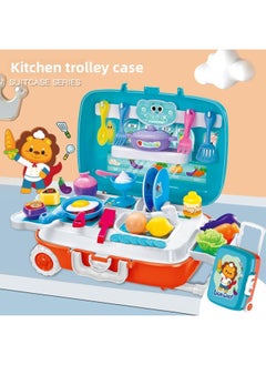 Generic Children Play Doctor Toy Set Play House Simulation Storage Luggage Kitchen Girl Birthday Gift-Color:Dessert Box  - Image 3