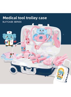 Generic Children Play Doctor Toy Set Play House Simulation Storage Luggage Kitchen Girl Birthday Gift-Color:Dessert Box  - Image 2