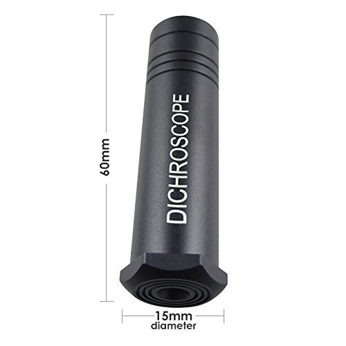 GAIN EXPRESS Handheld Heavy Duty Calcite Dichroscope, Trichoic Gem & Gemstones Gemological Testing, Jeweler Tool Metal Body Gemology 15mm Diameter Gemologist - Image 5
