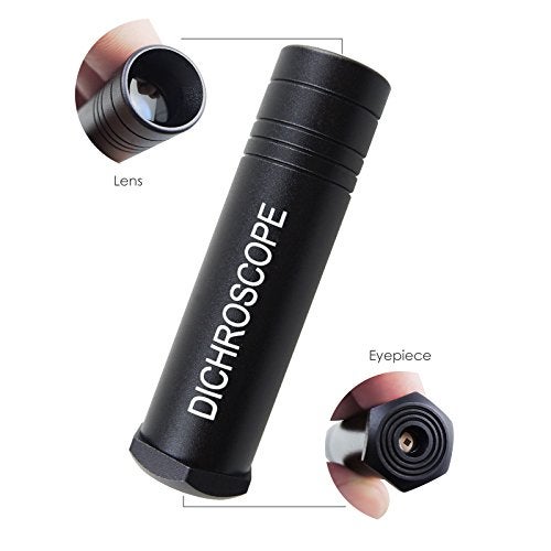 GAIN EXPRESS Handheld Heavy Duty Calcite Dichroscope, Trichoic Gem & Gemstones Gemological Testing, Jeweler Tool Metal Body Gemology 15mm Diameter Gemologist - Image 4