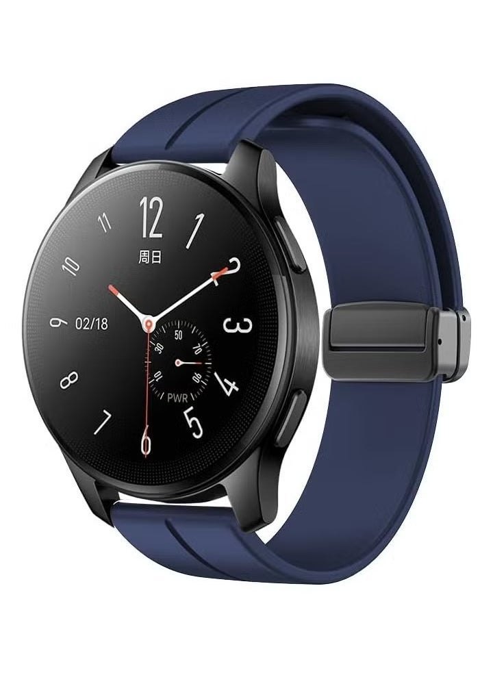 ELTRAZONE Magnetic Watch Band 22mm for Men – Quick Release Soft Silicone Sport Strap – Skin-Friendly, Lightweight, Durable Magnetic Closure for Secure Fit – Comfortable and Stylish Replacement Band Compatible with Most 22mm Watches – Ideal for Active Lifestyles and Everyday Wear  - Image 3