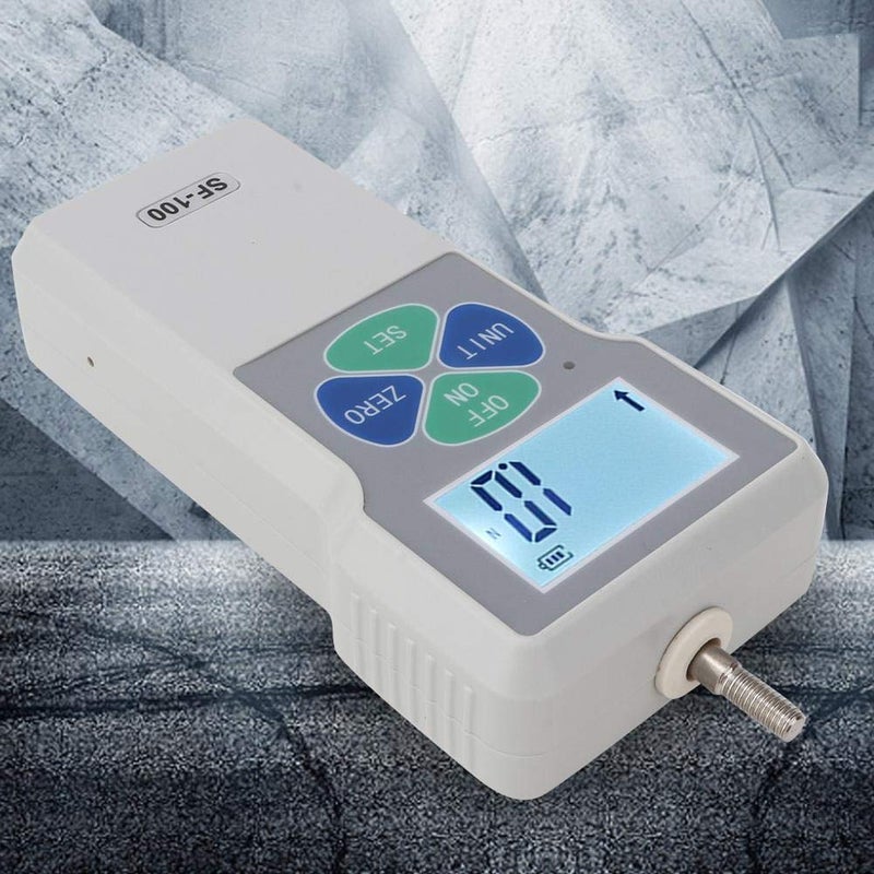 klarako Digital Force Gauge Push,SF-100N Portable High Precision Digital Force Gauge Push and Pull Tester Dynamometer Force Gauge with Large LCD Display for Lab Force Test Destructive (US Plug) - Image 5