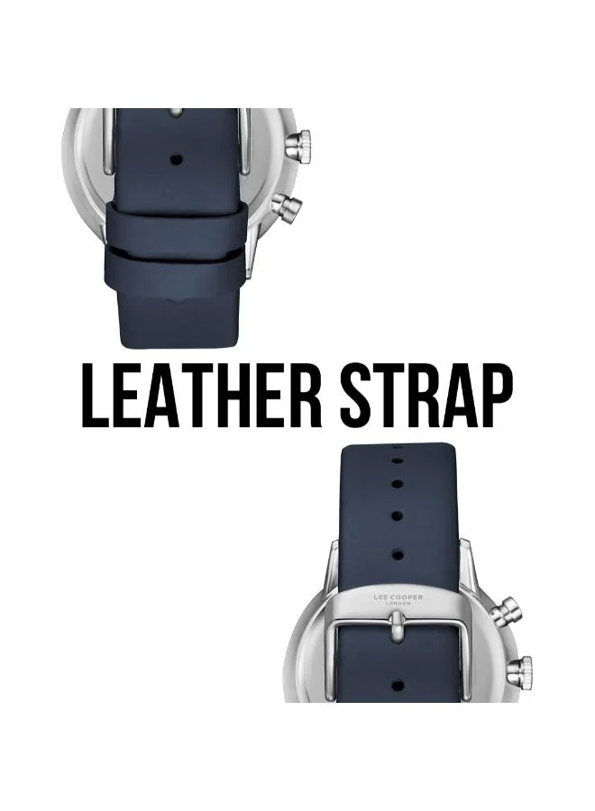 Lee Cooper LEE COOPER LC08043.399 Men's Multi Function Display Watch & Leather Strap Dark Blue