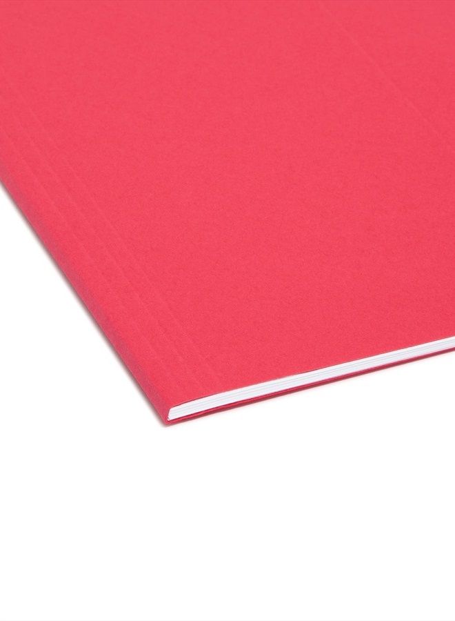 Smead Colored Hanging File Folder with Tab, 1/5-Cut Adjustable Tab, Letter Size, Red, 25 per Box (64067) - Image 5
