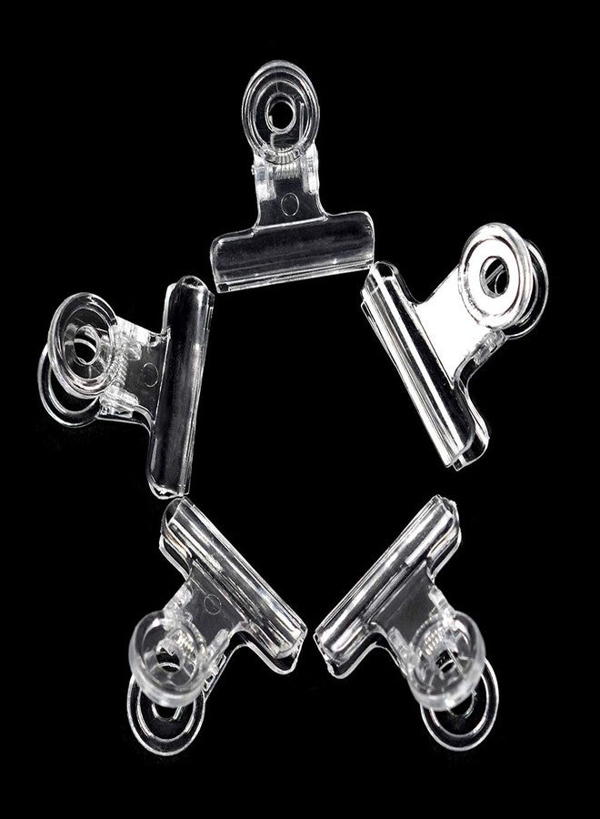 KADS Nail Extension Clips 5pcs C Curve Pinching Clips Multi-functional Clamp 4 Colors Acrylic Nails Pinchers Professional Nail Extension Tool (Clear) - Image 2