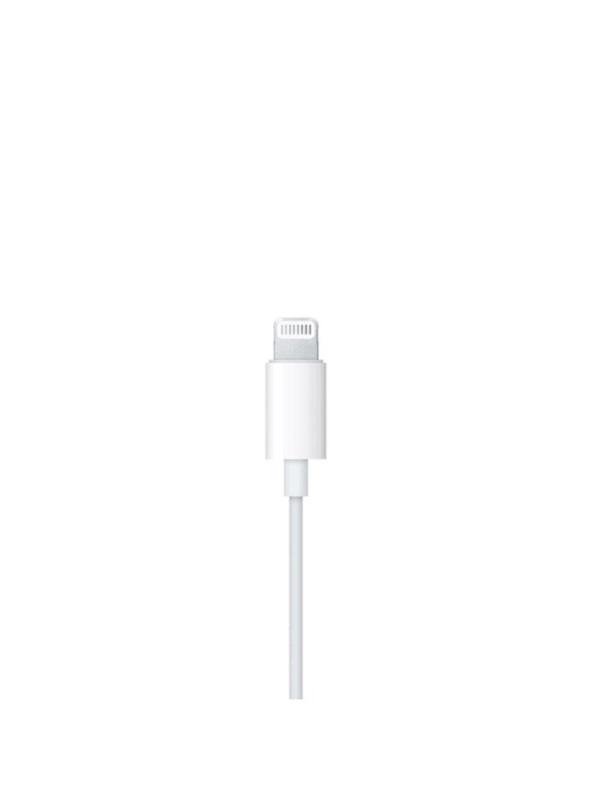 لدنيو سماعات أذن سلكية LDNIO بموصل Lightning لأجهزة iPhone، صوت ستريو، ميكروفون وتحكم في مستوى الصوت، أبيض، بطول 1.2 متر - Image 5