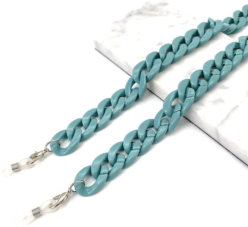 Decker Acrylic Eyeglass Chain Sunglasses Holder Eyewear Retainer Strap glasses hanging for Women - Image 1