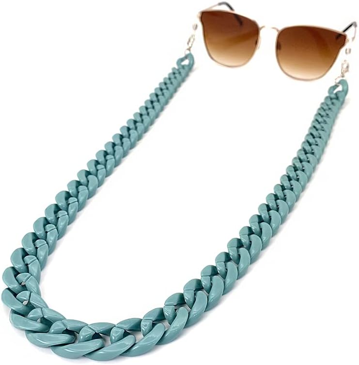 Decker Acrylic Eyeglass Chain Sunglasses Holder Eyewear Retainer Strap glasses hanging for Women - Image 2