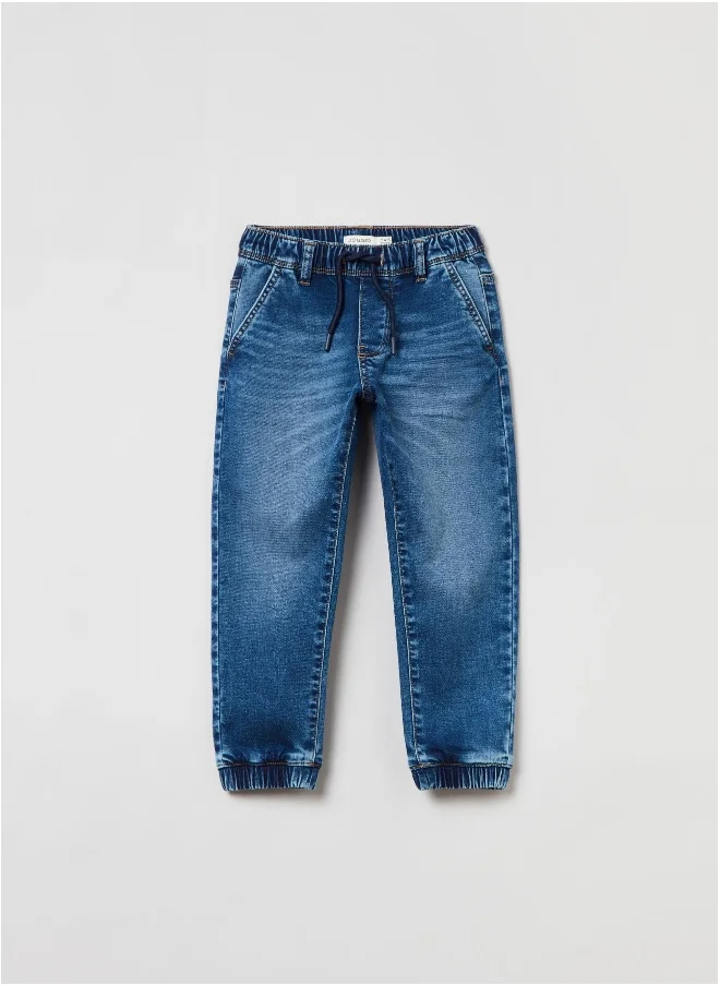 او في اس OVS Denim Joggers With Pockets