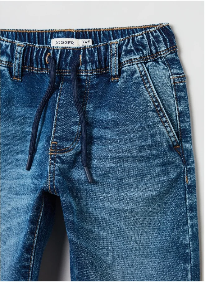 او في اس OVS Denim Joggers With Pockets