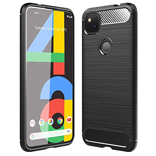 CEDO Google Pixel 4A Rugged Cover | Armor TPU Military Grade Shockproof | Slim-Fit Anti-Slip Back Cover Case (Black) - Image 1