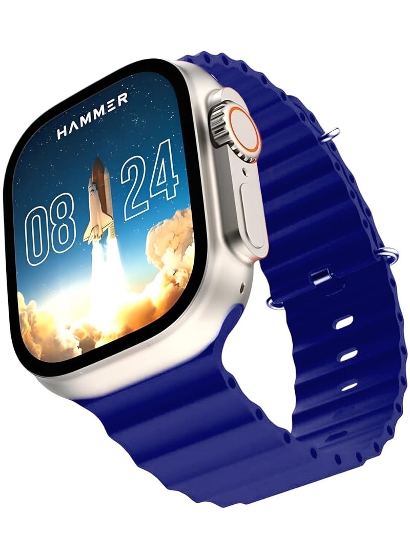 T9000 Smart Watch Bluetooth Wireless Charging - Dark Blue