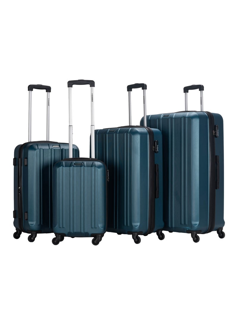 ستارجولد 4 عبوات من عربة أمتعة مقفلة ذات رقم دوار للجانب الصلب - Image 1