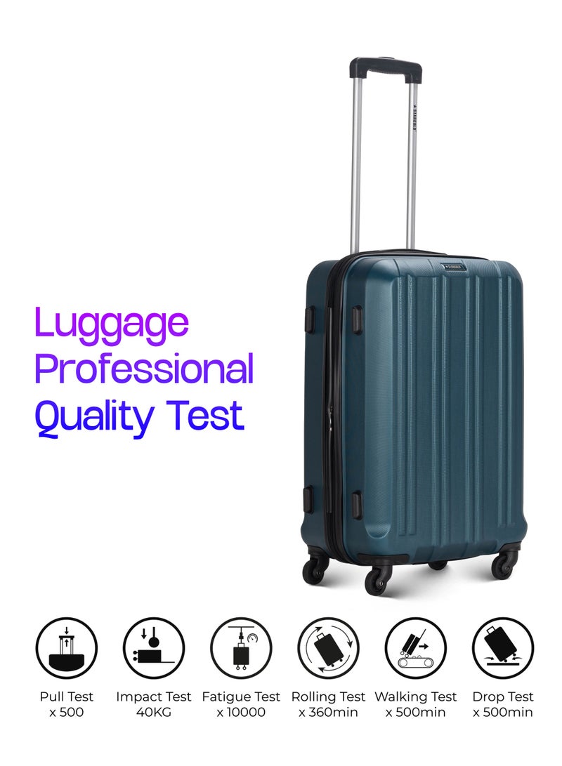 ستارجولد 4 عبوات من عربة أمتعة مقفلة ذات رقم دوار للجانب الصلب - Image 5