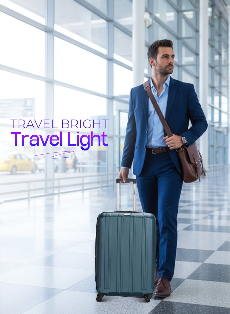 ستارجولد 4 عبوات من عربة أمتعة مقفلة ذات رقم دوار للجانب الصلب - Image 3