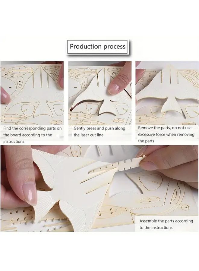 3D Puzzle Standing Cat Animal Model Toy Educational Craft Assembly Kit - Image 5