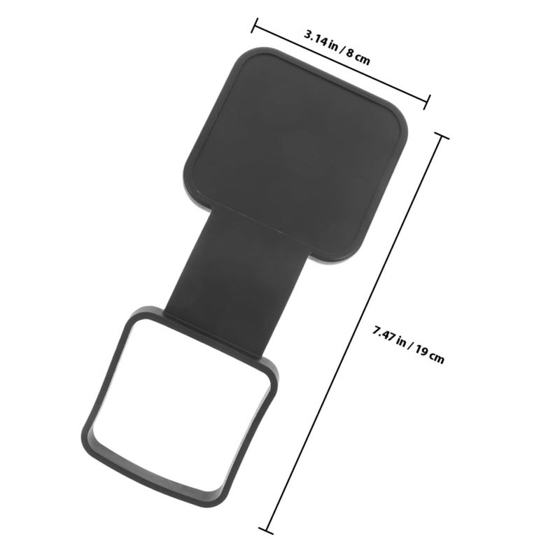Universal Trailer Hitch Receiver Tube Cover Rubber 2Pcs Black Fit Trucks SUV Towing Hook Plug Caps - Image 3