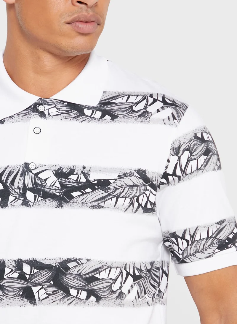 Basicxx Striped Polo