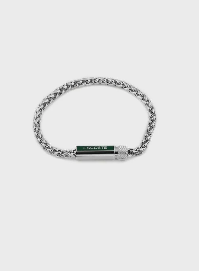 LACOSTE Spelt Collection Chain Bracelet For Men In Stainless Steel - 2040337
