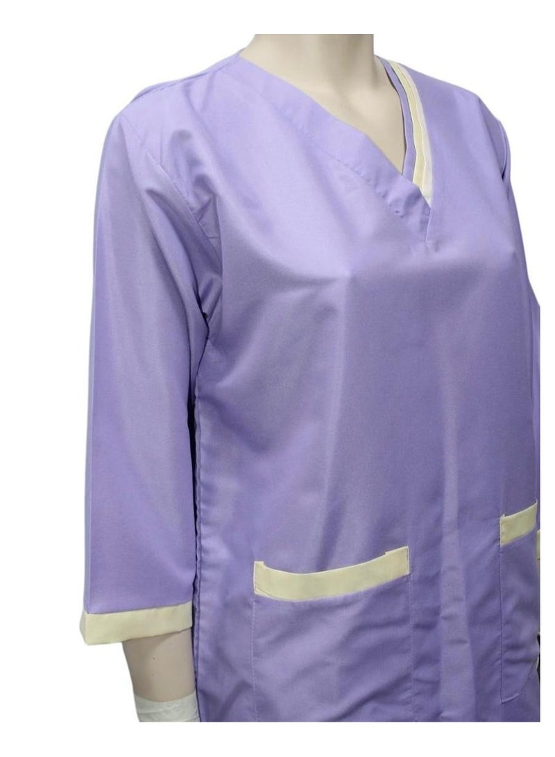 Housemaid Uniform Maid & Nanny Scrub Suit, 4-Piece Set - Image 2