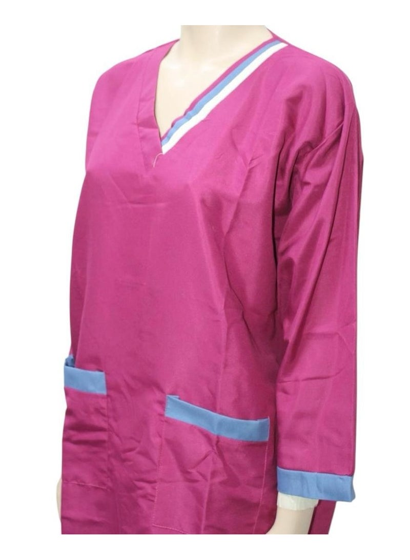 Housemaid Uniform Maid & Nanny Scrub Suit, 4-Piece Set - Image 3
