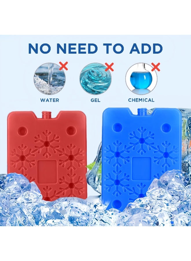 6 Ice Pack, Reusable and Long Lasting, Slim and Lightweight Can Be Placed in Lunch Box, BPA Free, for Freezer Lunch Ice Pack, Work, Outdoor, Camping Cool Bags - Image 2