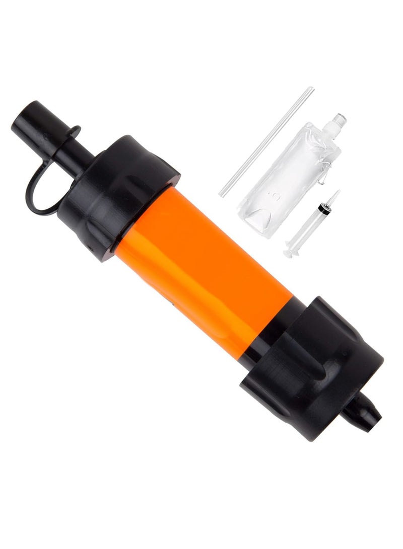 SYOSI Mini Water Filter MINI Water Filtration System Portable Emergency Water Filtration System Hiking Camping Straw Survival Gear Emergency Preparedness  - Image 1