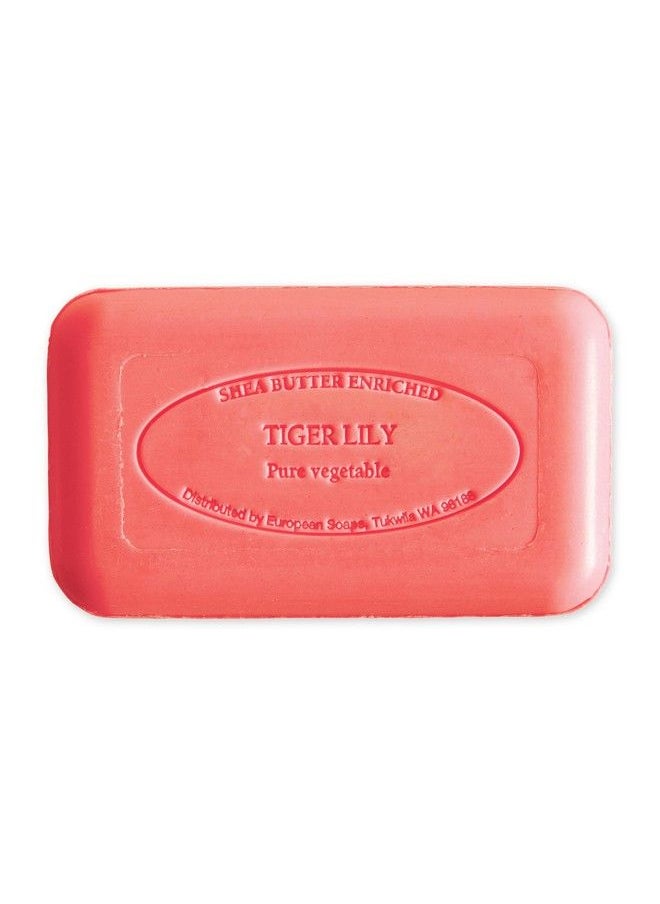 Pre De Provence Artisanal Soap Bar Natural French Skincare Enriched With Organic Shea Butter Quad Milled For Rich Smooth & Moisturizing Lather Tiger Lily 5.3 Ounce  - Image 4