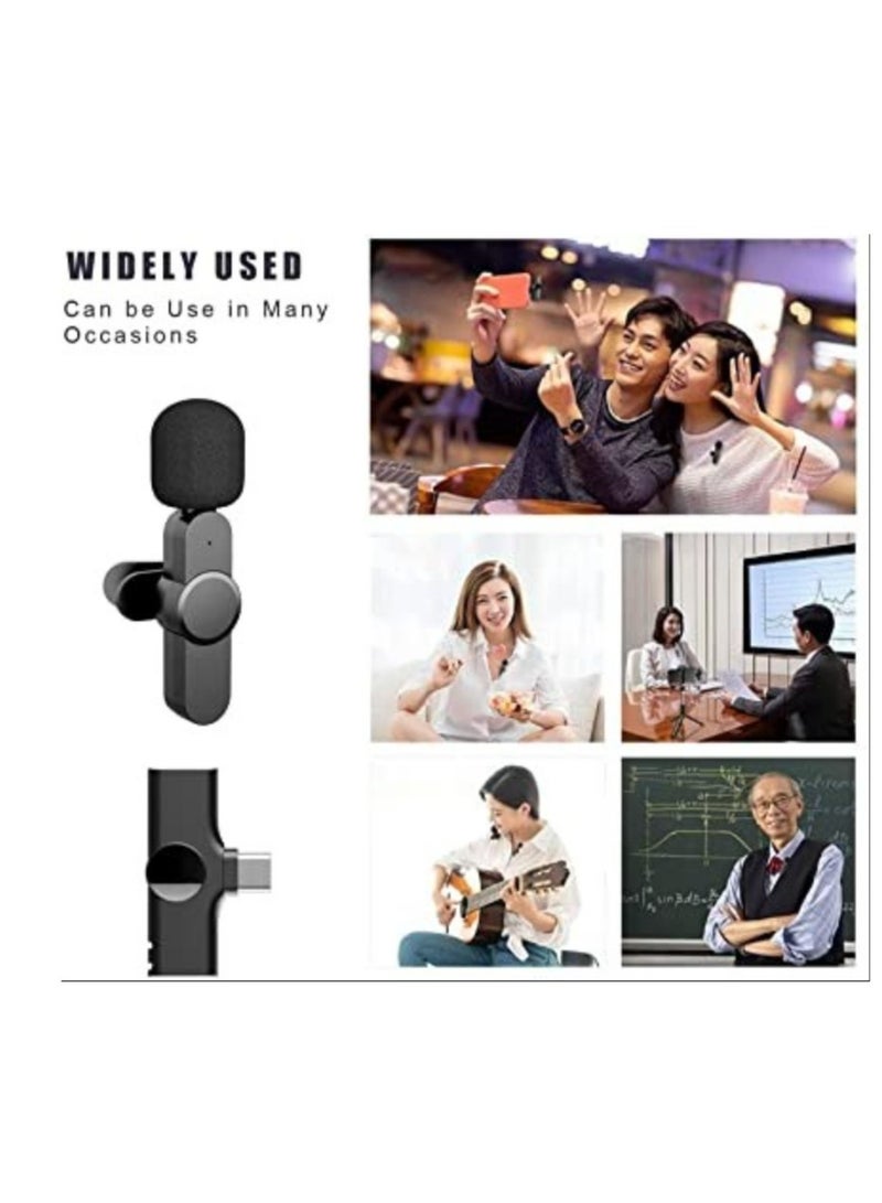 2 in 1 iphone or type-c Wireless Lavalier Microphone For IPhone, Plug Play, Portable Audio Video Recording Mic for Youtube, Live Stream, Vlog, Interview, Laptops PC - Image 2