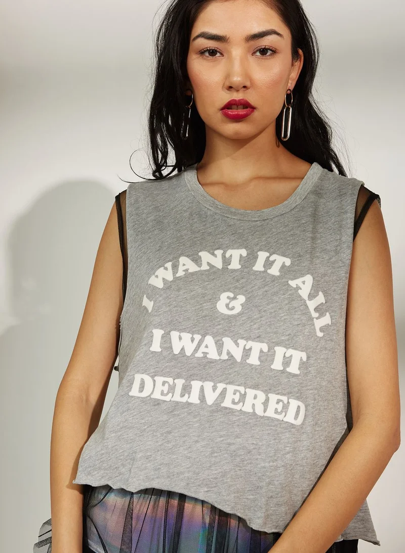 WILDFOX Slogan Tank Top