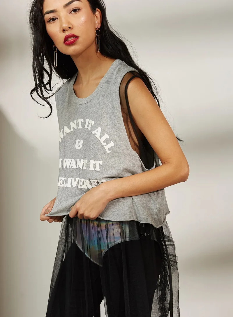 WILDFOX Slogan Tank Top