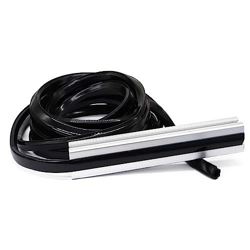 BLCCLOY 6 Meter 1010 2020 Aluminum Extrusion T Slot Cover Seal Dust Strip Bracket Insert Channel Filler for 6mm 80 20 10 Series 2040 1" V Slot Extruded Aluminum Rail Profile Accessories Hardware Black - Image 1