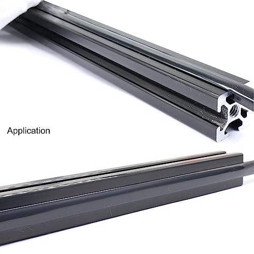 BLCCLOY 6 Meter 1010 2020 Aluminum Extrusion T Slot Cover Seal Dust Strip Bracket Insert Channel Filler for 6mm 80 20 10 Series 2040 1" V Slot Extruded Aluminum Rail Profile Accessories Hardware Black - Image 5