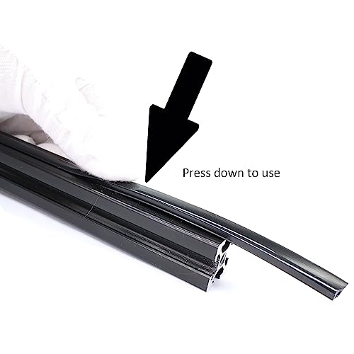 BLCCLOY 6 Meter 1010 2020 Aluminum Extrusion T Slot Cover Seal Dust Strip Bracket Insert Channel Filler for 6mm 80 20 10 Series 2040 1" V Slot Extruded Aluminum Rail Profile Accessories Hardware Black - Image 4
