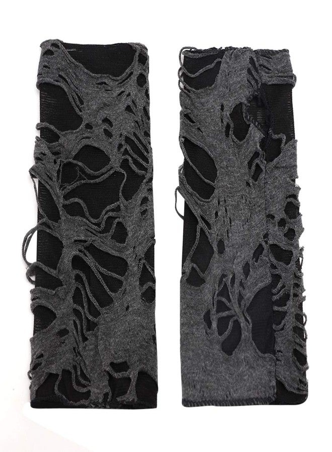 RUIXIA Unisex Halloween Costume Vintage Ripped Rags Fingerless Gloves Witch Devil Wizard Role-Play Performance Props Fancy Dress - Image 4