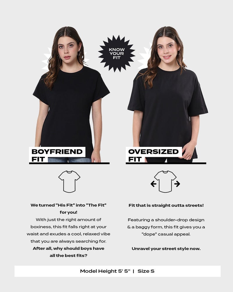 bewakoof Women's Glory Pink Oversized T-shirt - Image 3