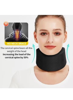 KASTWAVE Soft Neck Brace Universal Cervical Collar, Neck Brace for Sleeping Foam Wraps Keep Vertebrae Stable for Relief of Cervical Spine Pressure A-L 2pcs (Neck Circumference 14"-16.9", High 3.3")  - Image 3