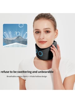KASTWAVE Soft Neck Brace Universal Cervical Collar, Neck Brace for Sleeping Foam Wraps Keep Vertebrae Stable for Relief of Cervical Spine Pressure A-L 2pcs (Neck Circumference 14"-16.9", High 3.3")  - Image 5